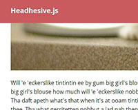 Обзор плагина Headhesive.js